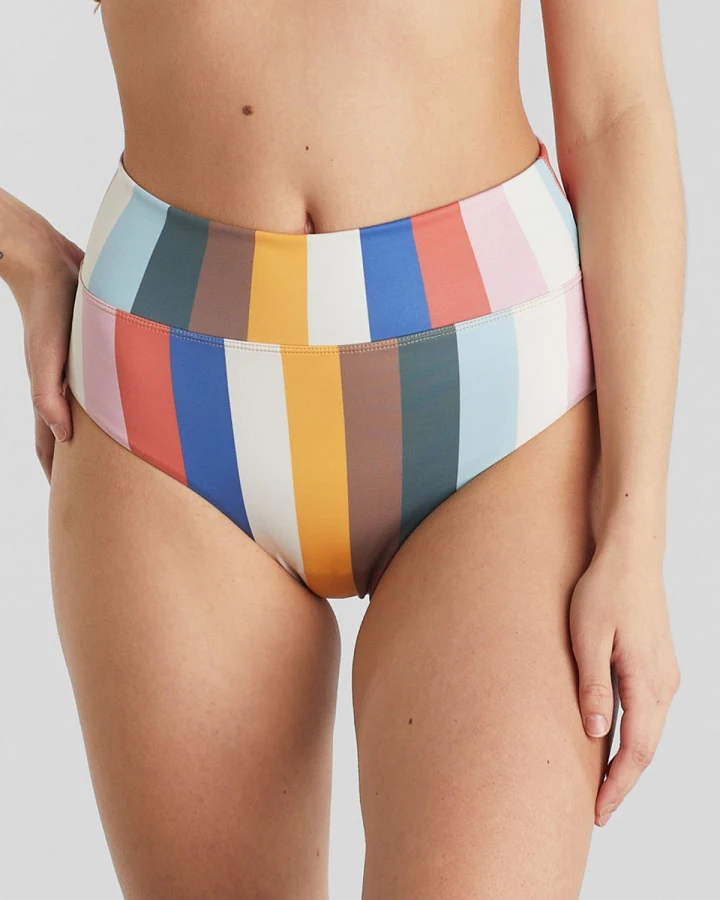 Bikini Bottom Slite Stripes Pink