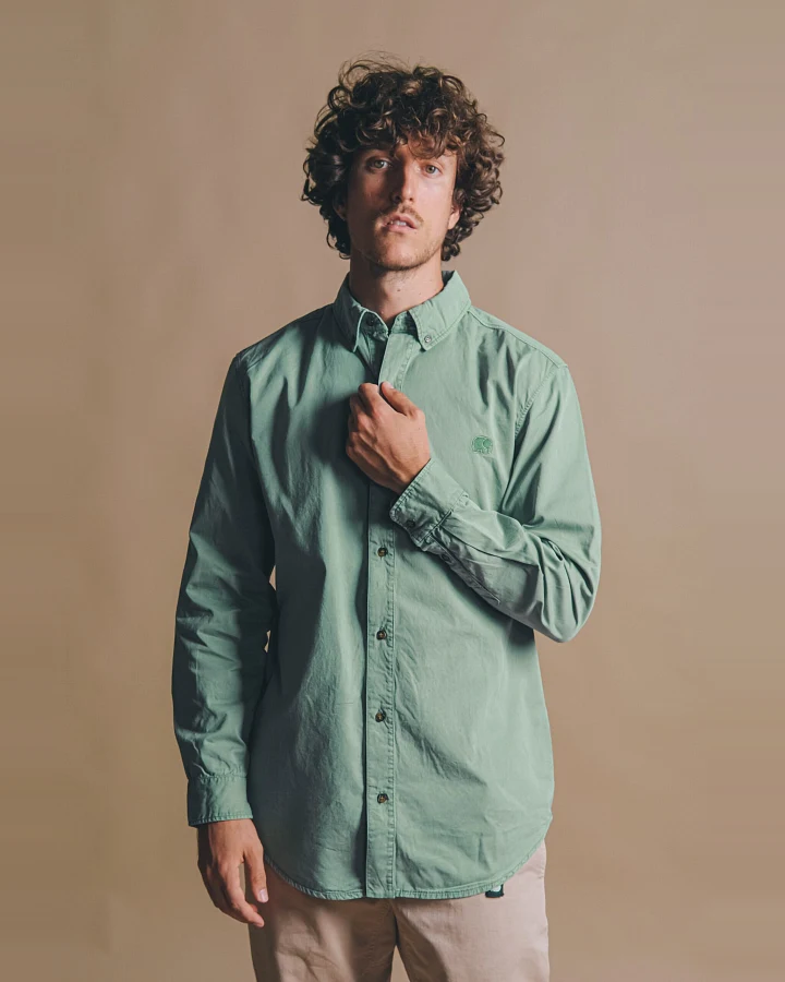 Trendsplant Herren vegan Hemd Postiguet Eucaliptus Grün