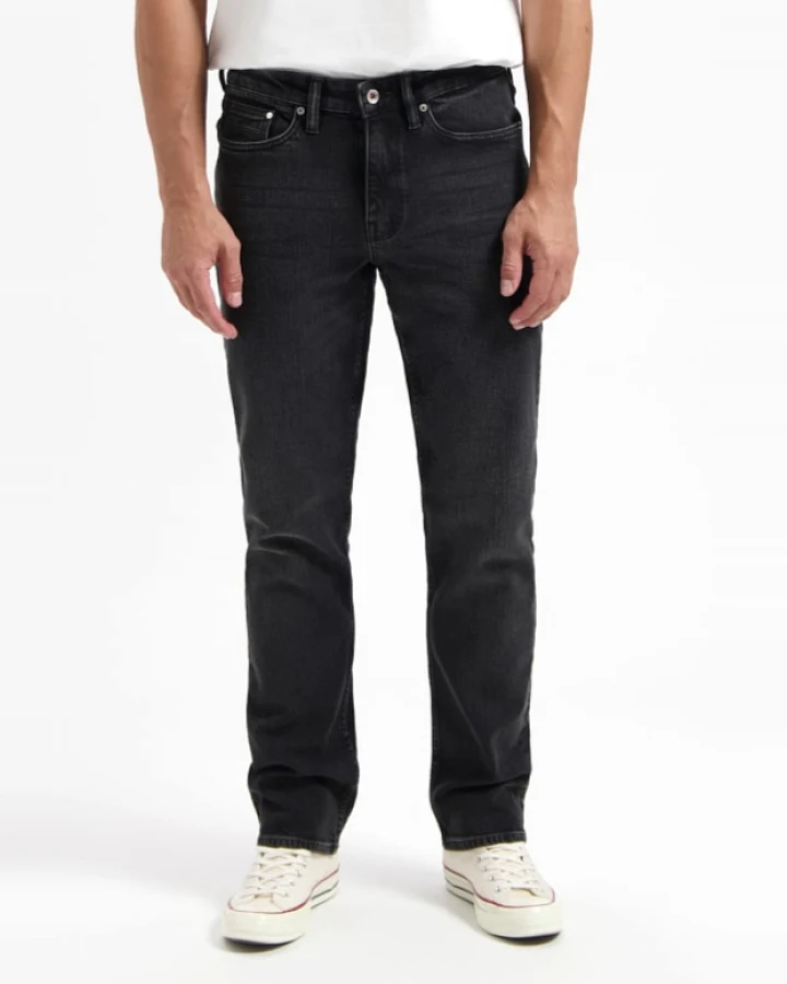 Kuyichi Herren vegan Jeans Scott Regular Vintage Schwarz
