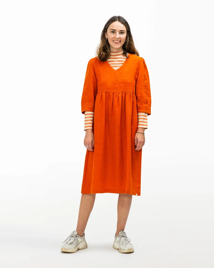 MATONA Damen vegan Kleid Kürbis Orange