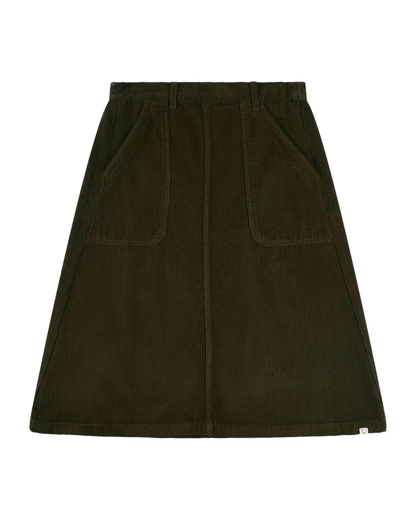 MATONA Damen vegan Rock Flared Moosgrün – Ansicht 2