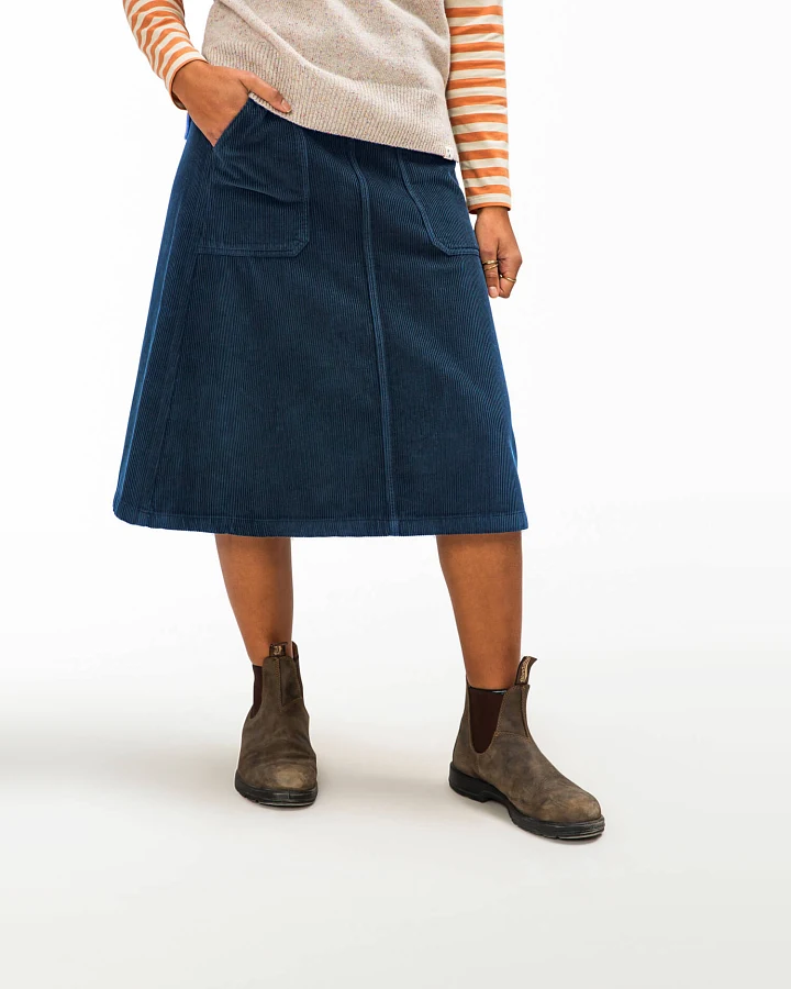 MATONA Damen vegan Rock Flared Anchor Blau