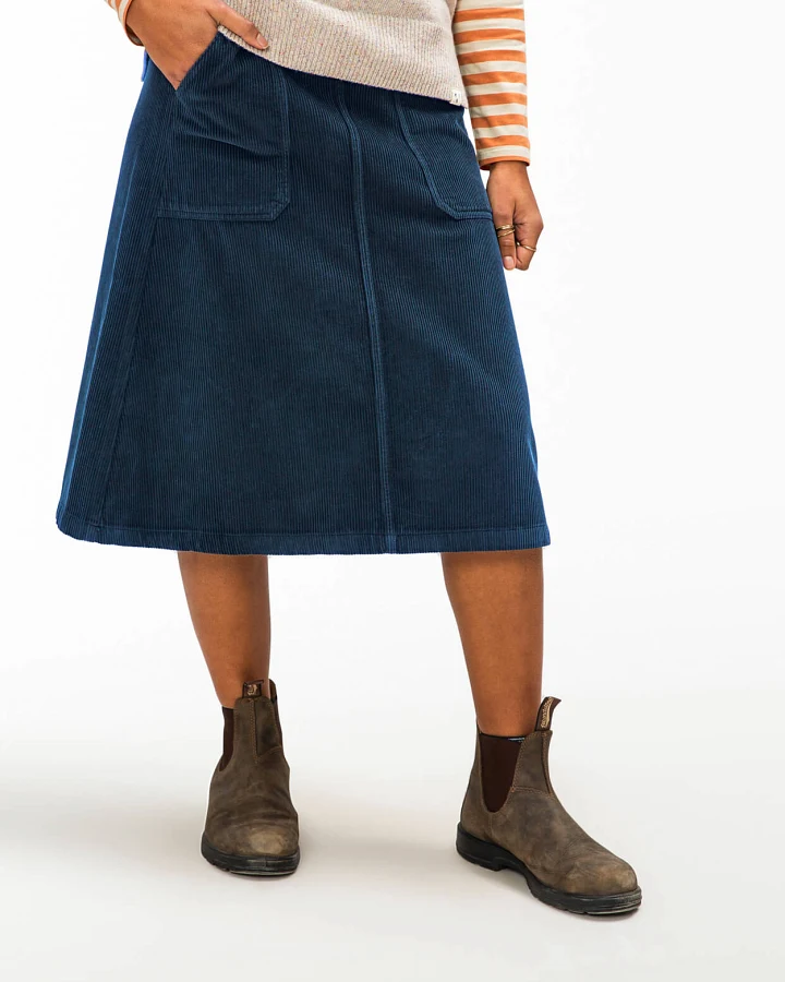 MATONA Damen vegan Rock Flared Anchor Blau