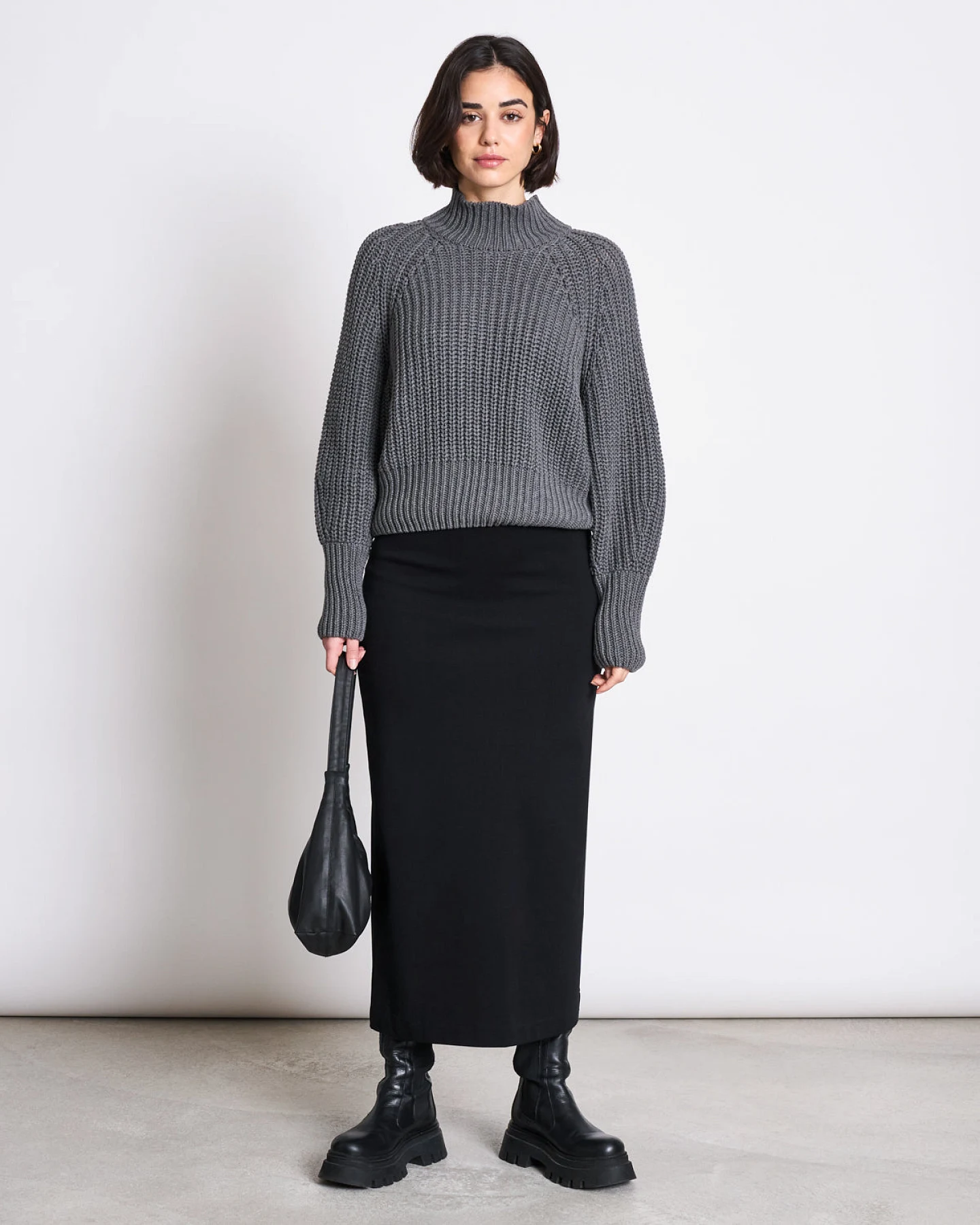 JAN 'N JUNE Damen vegan Rock Burnita Schwarz – Ansicht 2