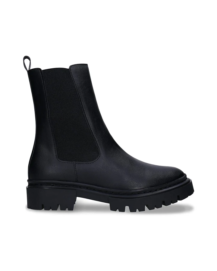 NAE Damen vegan Stiefel Vikky Veganes Öko-Leder Schwarz