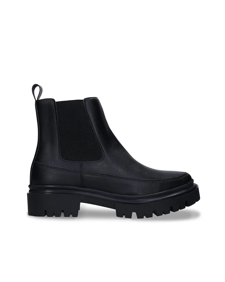 NAE Damen vegan Stiefel Selma Veganes Öko-Leder Schwarz