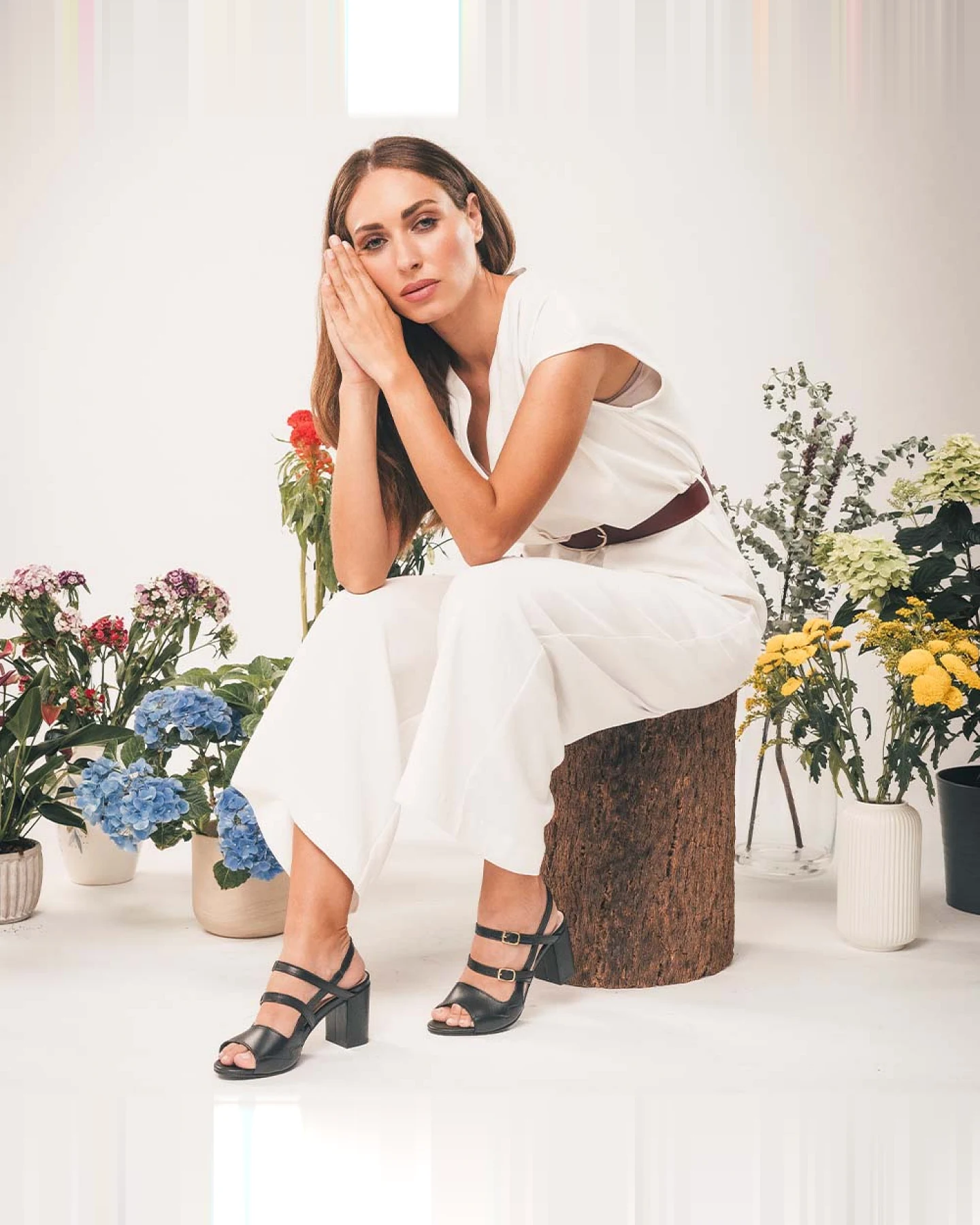 NAE Damen vegan Sandalen Roma Veganes Öko-Leder Schwarz – Ansicht 2