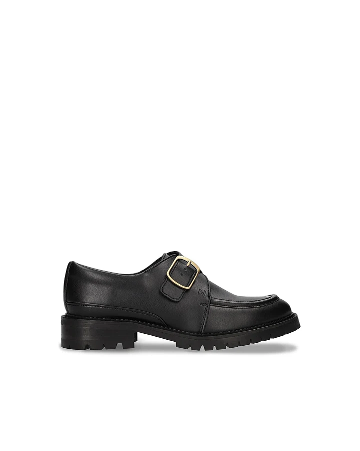 NAE Damen vegan Slipper Roda Veganes Öko-Leder Schwarz