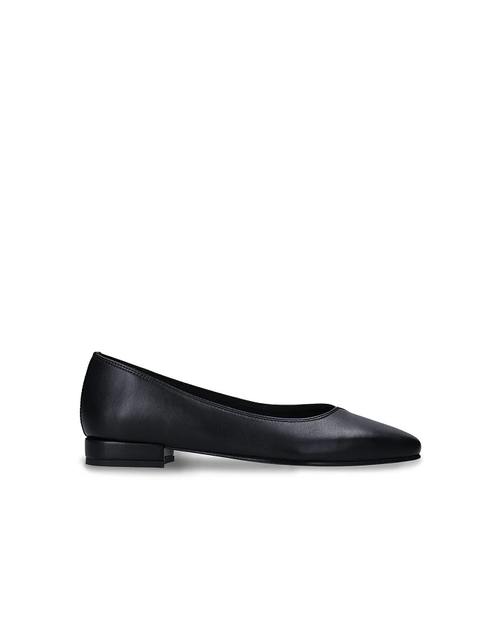 NAE Damen vegan Ballerinas Pam Veganes Öko-Leder Schwarz