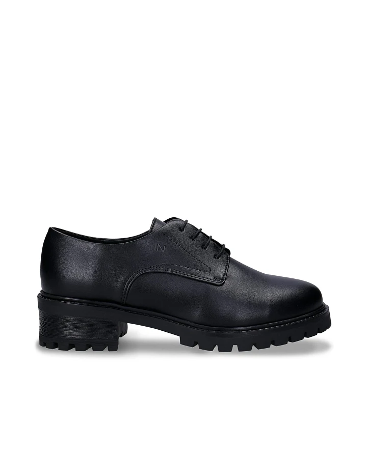 NAE Damen vegan Schuhe Moe Veganes Öko-Leder Schwarz