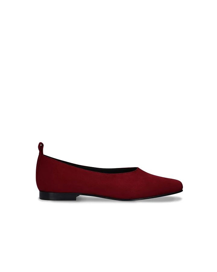 NAE Damen vegan Ballerinas Melita Veganes Öko-Leder Rot