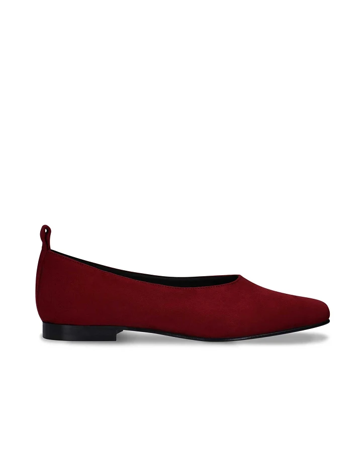 NAE Damen vegan Ballerinas Melita Veganes Öko-Leder Rot