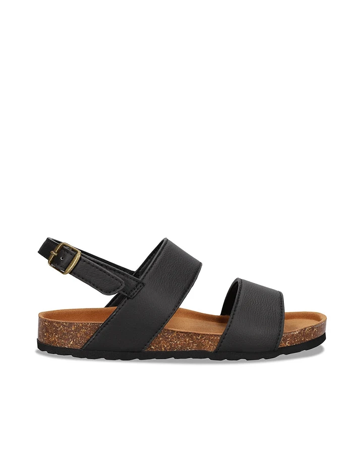 NAE Herren vegan Sandalen Mak Veganes Öko-Leder Schwarz