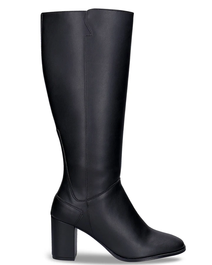 NAE Damen vegan Stiefel Greta Veganes Öko-Leder Schwarz