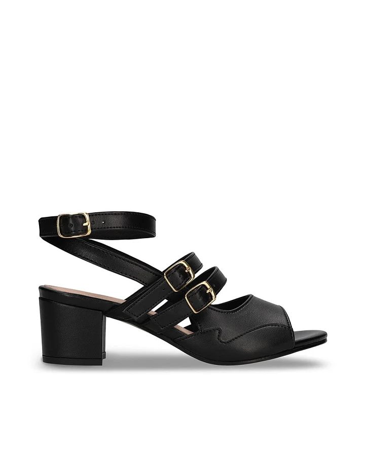 NAE Damen vegan Sandalen Devan Veganes Öko-Leder Schwarz
