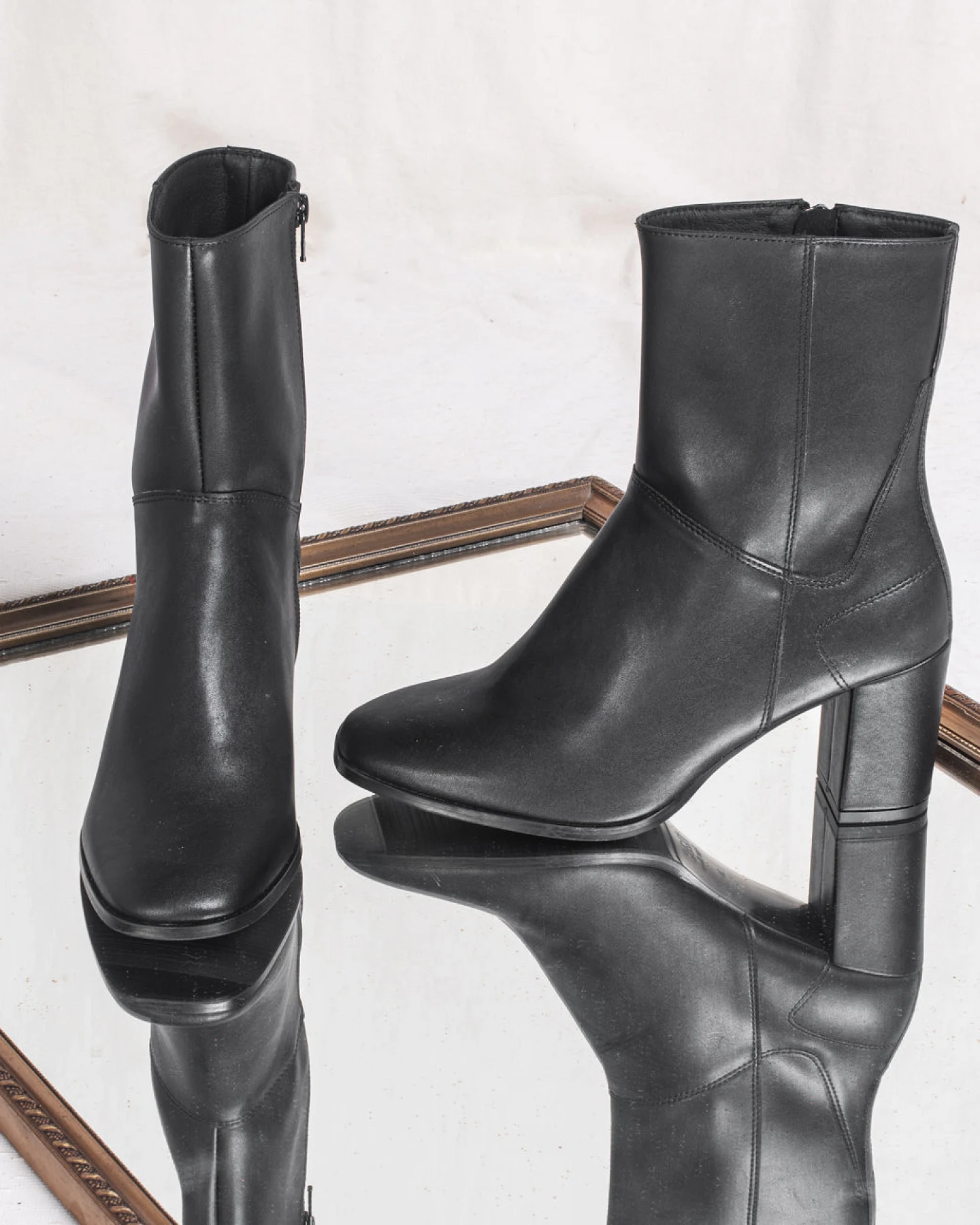NAE Damen vegan Stiefel Circe Veganes Öko-Leder Schwarz – Ansicht 2