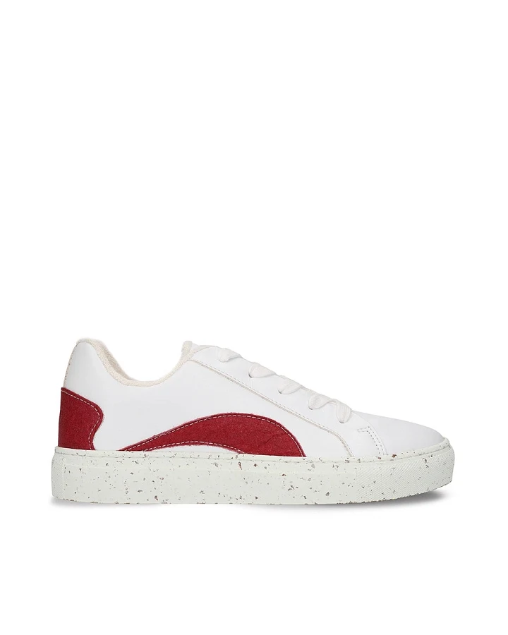 NAE Herren vegan Sneaker Berlin Weiß/Rot
