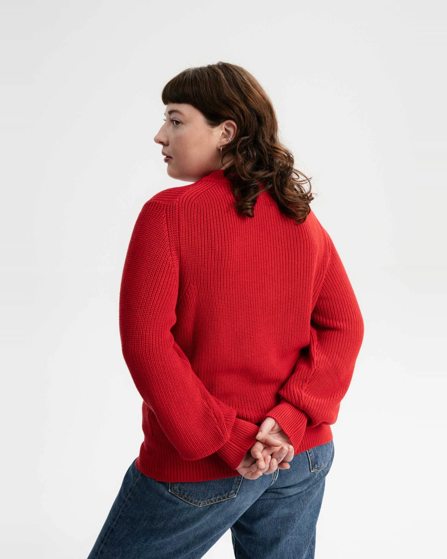 MELA Damen vegan Strickpullover Riya Granatapfel – Ansicht 2