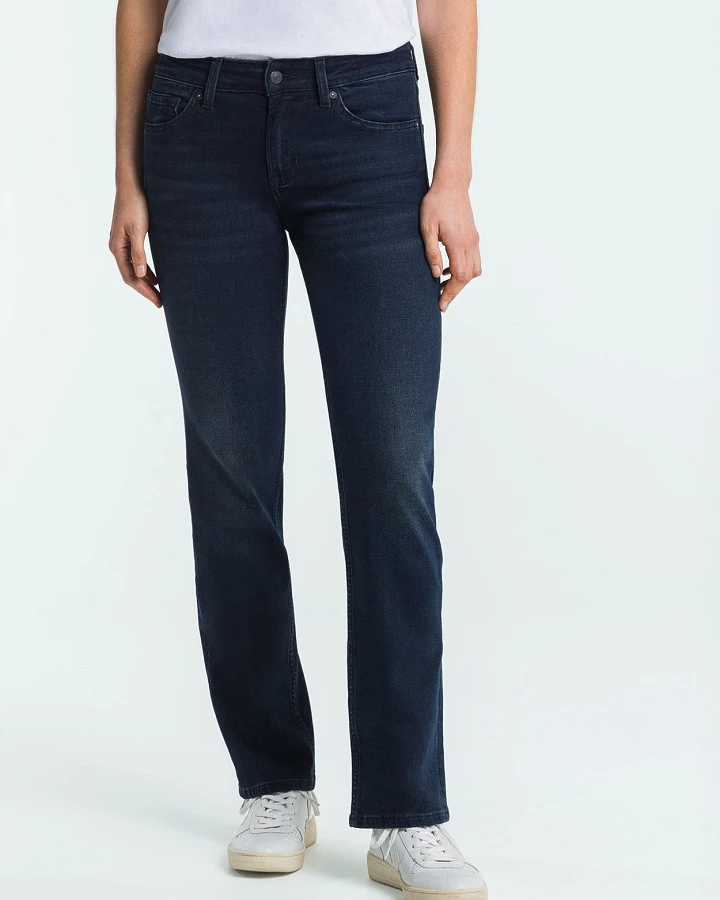 Kings of Indigo Damen vegan Jeans Emiko Olesya Blau Schwarz