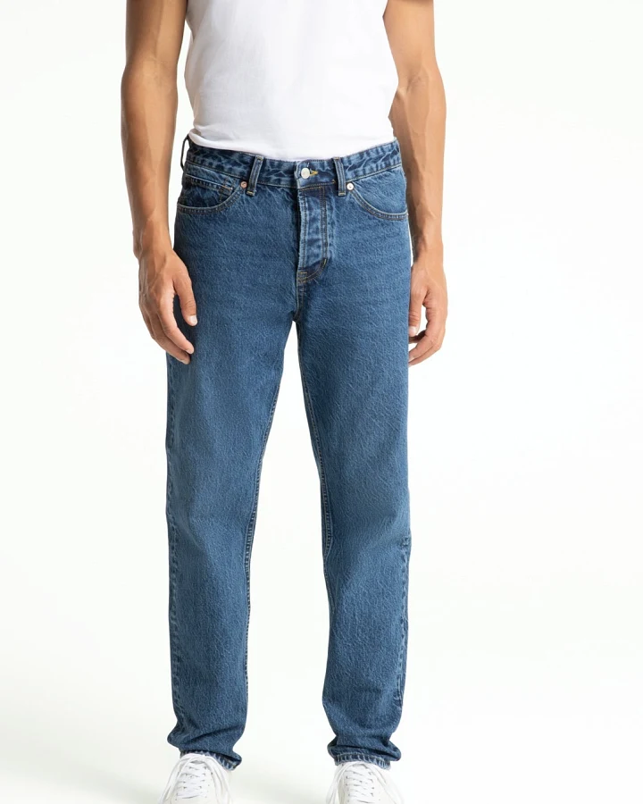 Kings of Indigo Herren vegan Jeans Sushan Stanley Mid Washed Blau