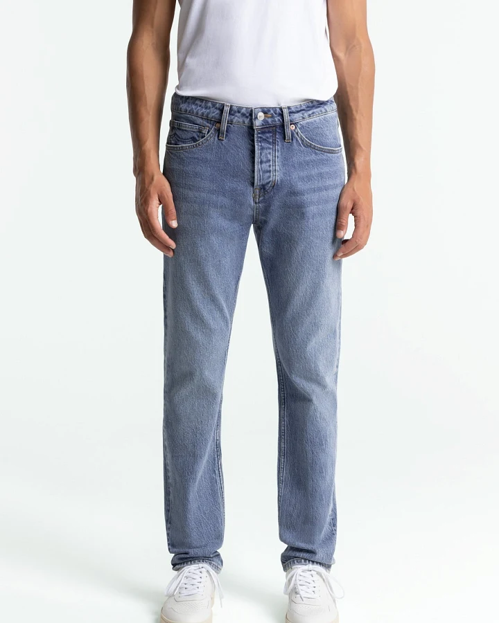 Kings of Indigo Herren vegan Jeans Addo Xavier Blau Marmor