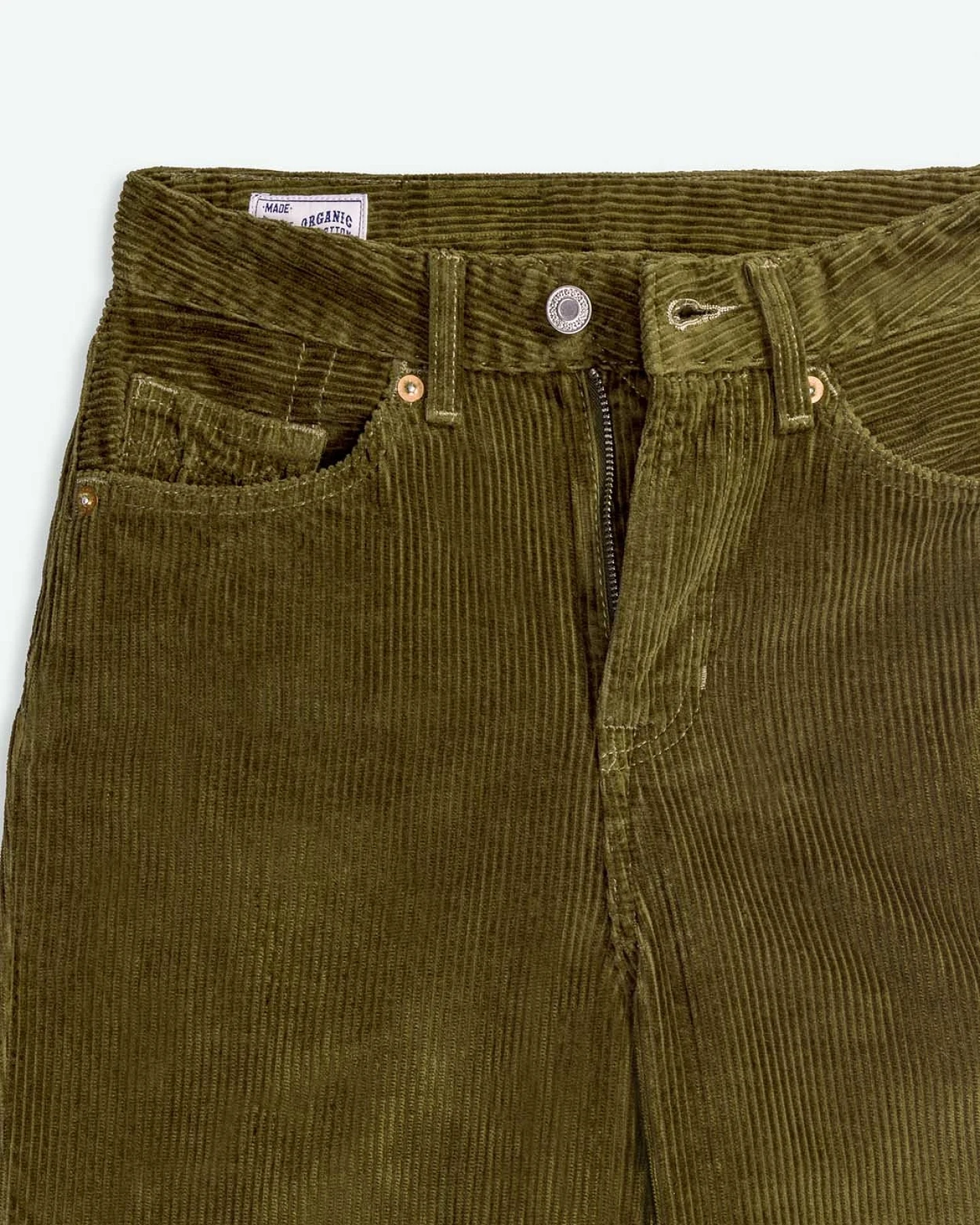Kings of Indigo Damen vegan Hose Cord Liora Burnt Olive – Ansicht 2