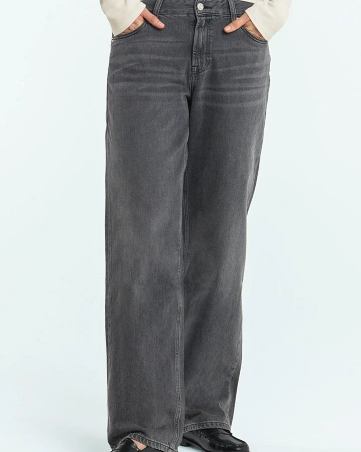 Kings of Indigo Damen vegan Jeans Joan Pony Od Schwarz