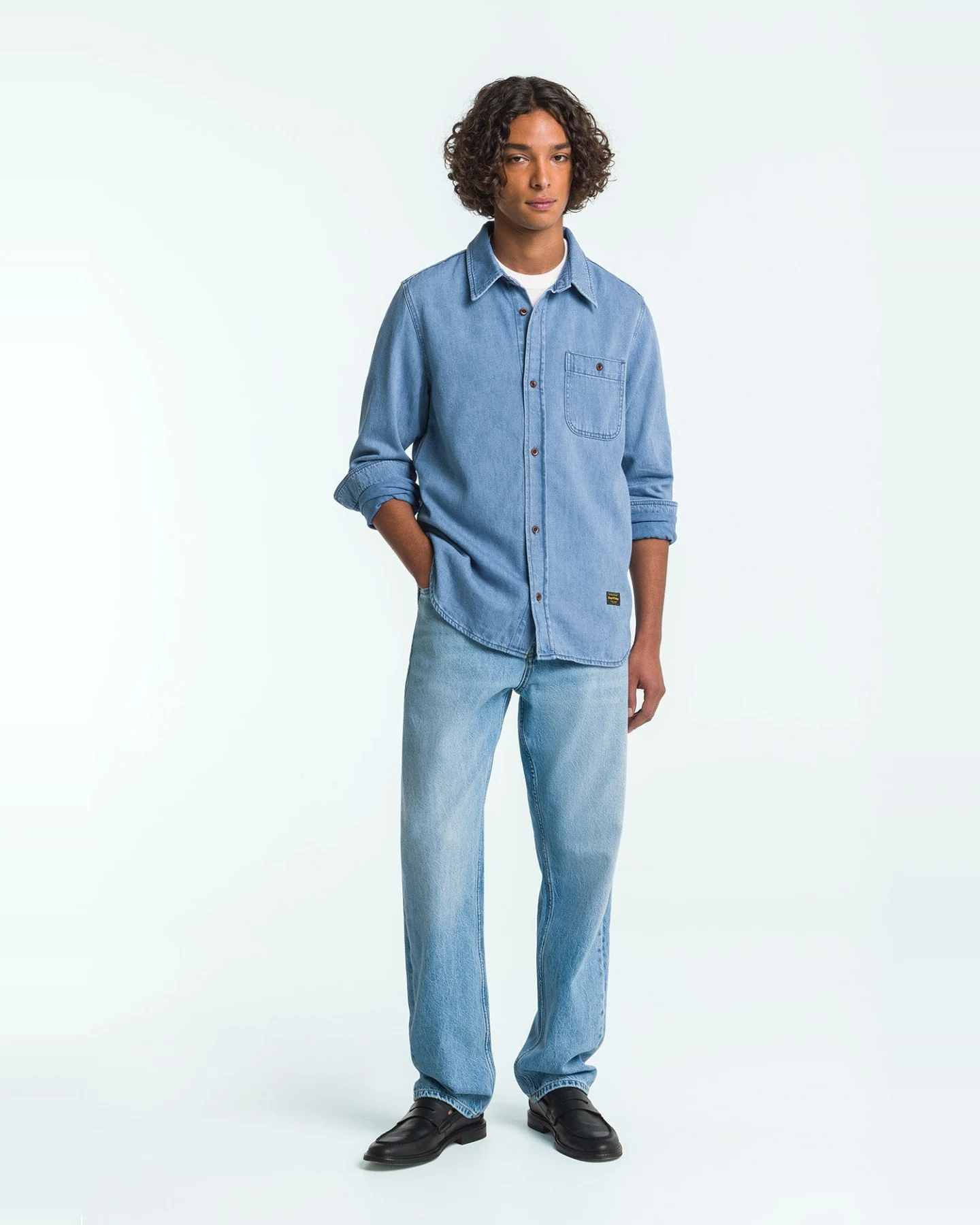 Kings of Indigo Herren vegan Jeans Noah Washed Blue Reef Super Light – Ansicht 2