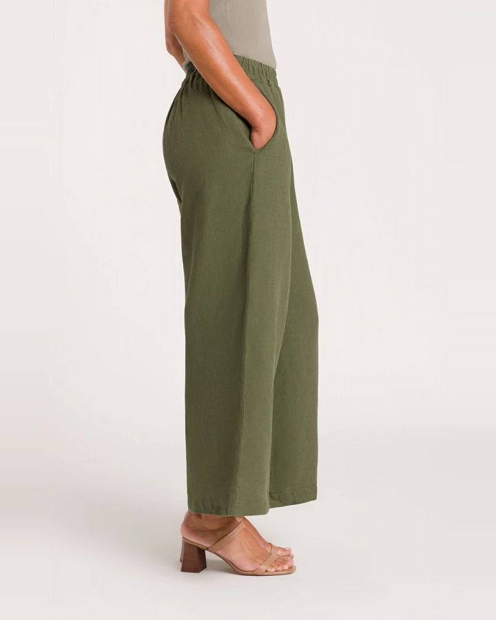 Kings of Indigo Damen vegan Hose Hazel Vierblättriges Kleeblatt Grün