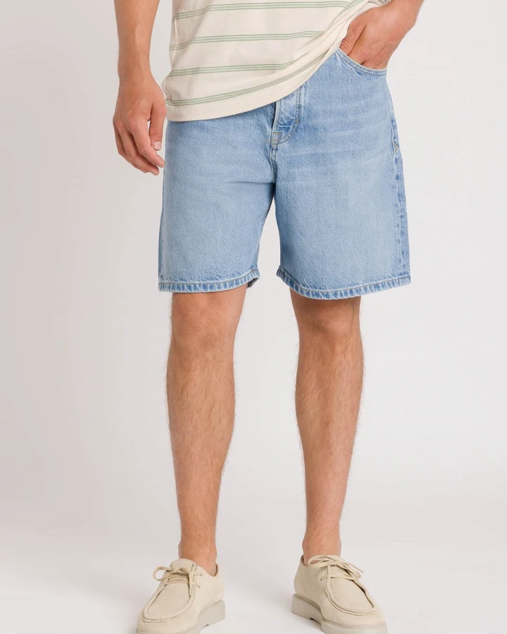 Kings of Indigo Herren vegan Shorts Mid Adelio Blau Reef