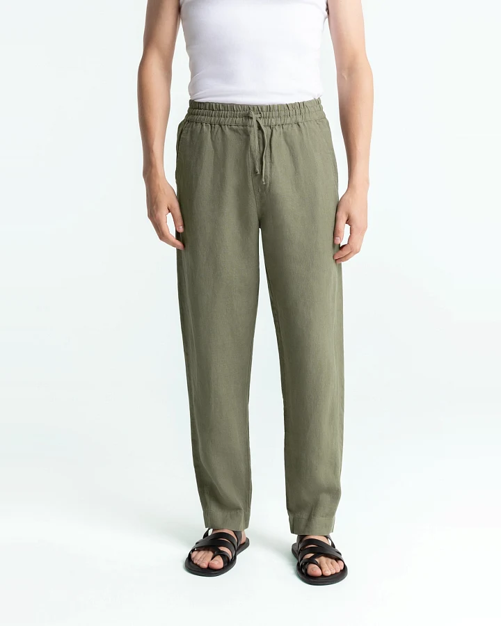 Kings of Indigo Herren vegan Hose Martin Bungee Cord Grün