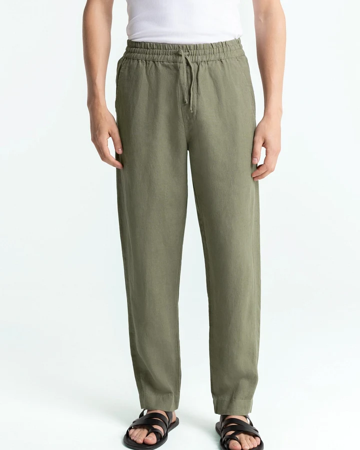 Kings of Indigo Herren vegan Hose Martin Bungee Cord Grün