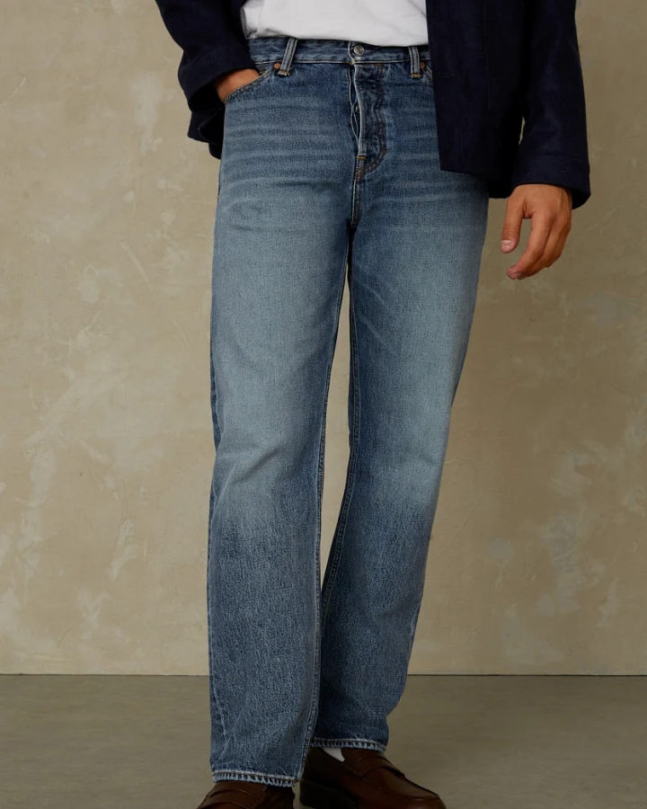 Kings of Indigo Herren vegan Jeans Roy Vintage Hellblau