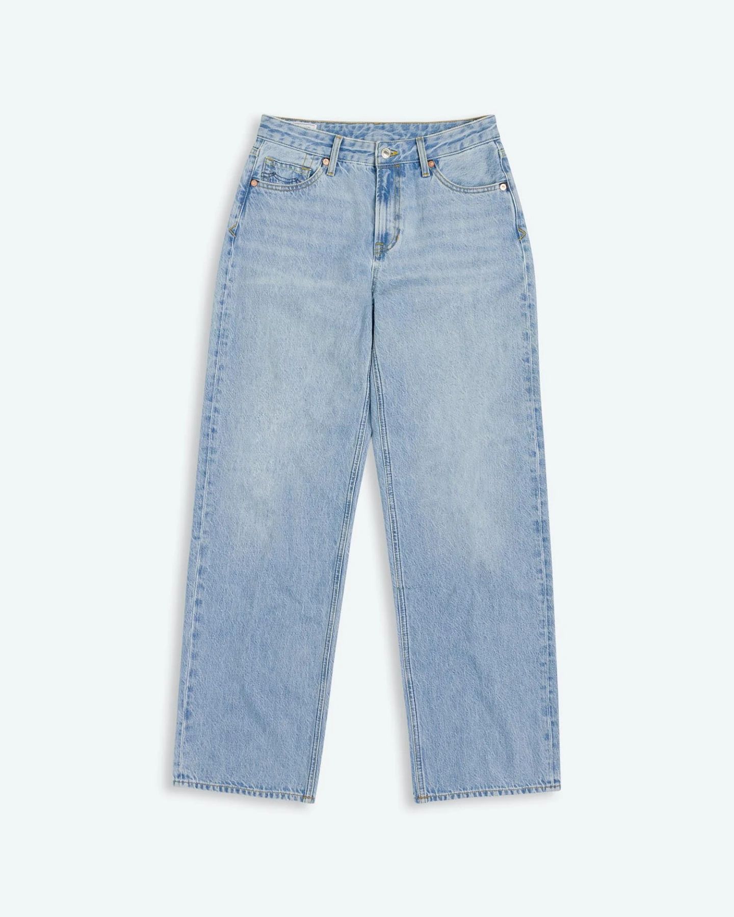 Kings of Indigo Damen vegan Jeans Joan Washed Blau Reef Super Light – Ansicht 2