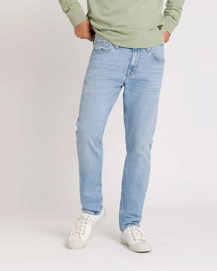 Kings of Indigo Herren vegan Jeans Charles Sander Super Light Washed Blau