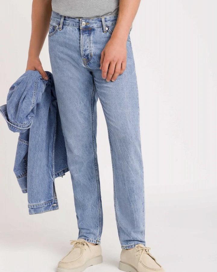 Kings of Indigo Herren vegan Jeans Jerrick Cindy Mid Washed Blau