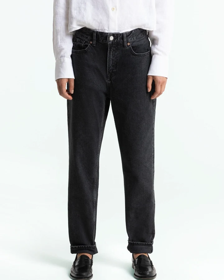 Kings of Indigo Damen vegan Cropped Jeans Caroline Holo Washed Grau