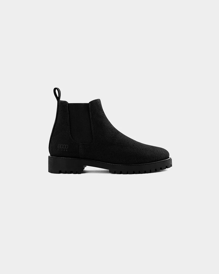 8000kicks EU Herren vegan Stiefel Herren The Crossover Hanf Schwarz