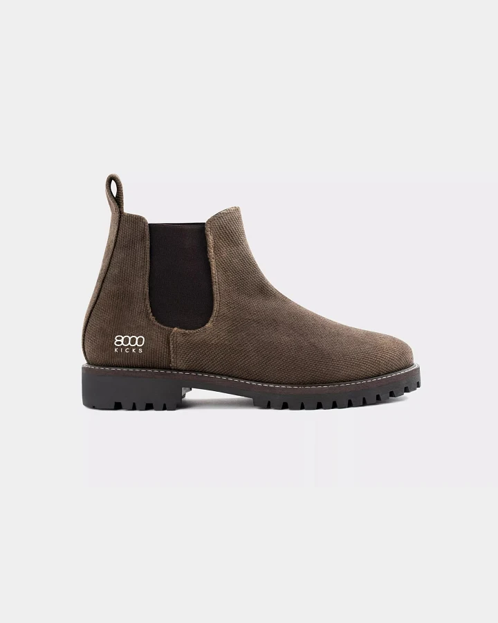 8000kicks EU Herren vegan Stiefel Herren The Crossover Hanf Dunkelbraun