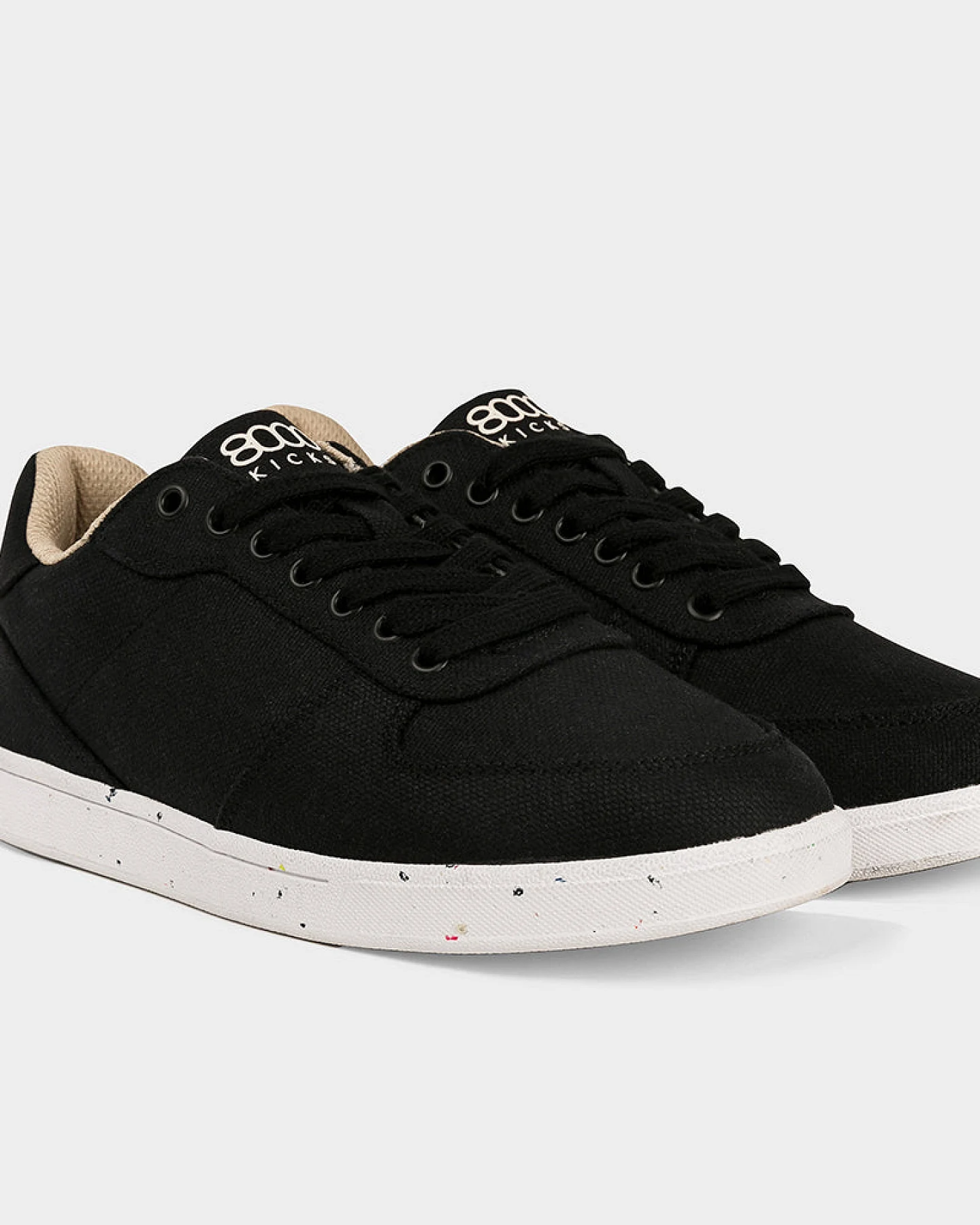 8000kicks EU Damen vegan Sneaker Damen Seeker Schwarz Und Weiß – Ansicht 2