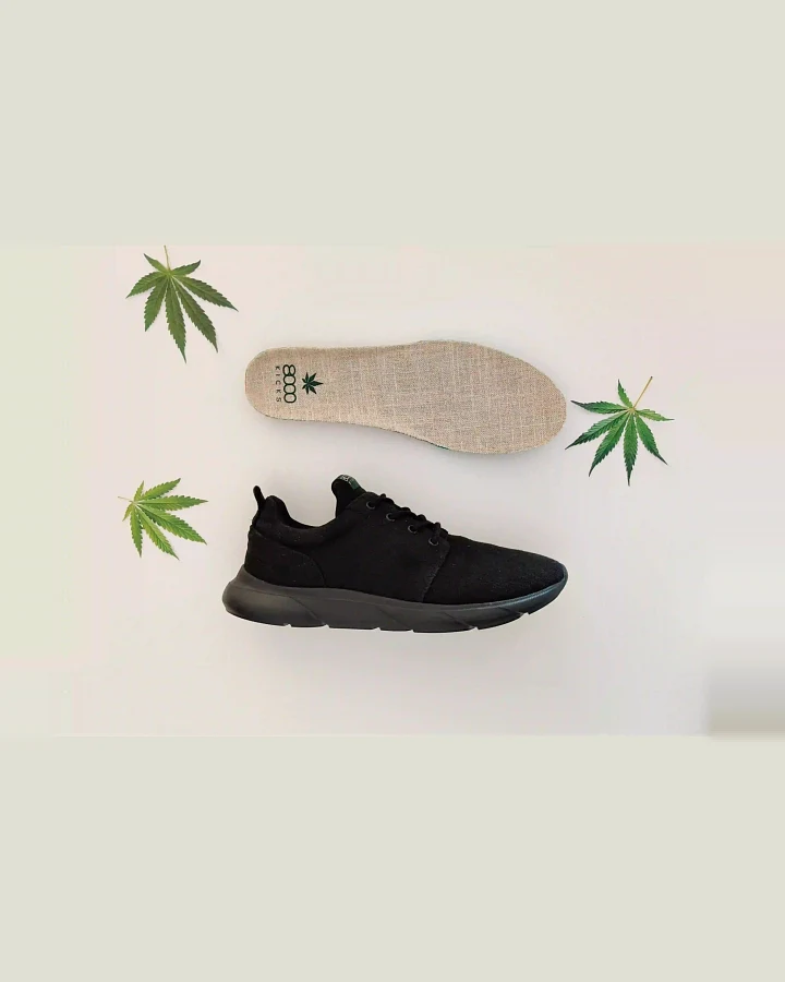 8000kicks EU Herren vegan Sneaker Explorer V2 Voll Schwarz