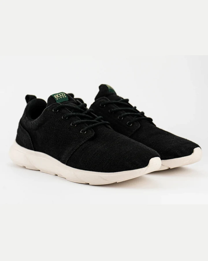 8000kicks EU Herren vegan Sneaker Explorer V2 Schwarz Und Weiß
