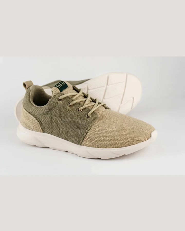 8000kicks EU Herren vegan Sneaker Explorer V2 Beige Und Grün