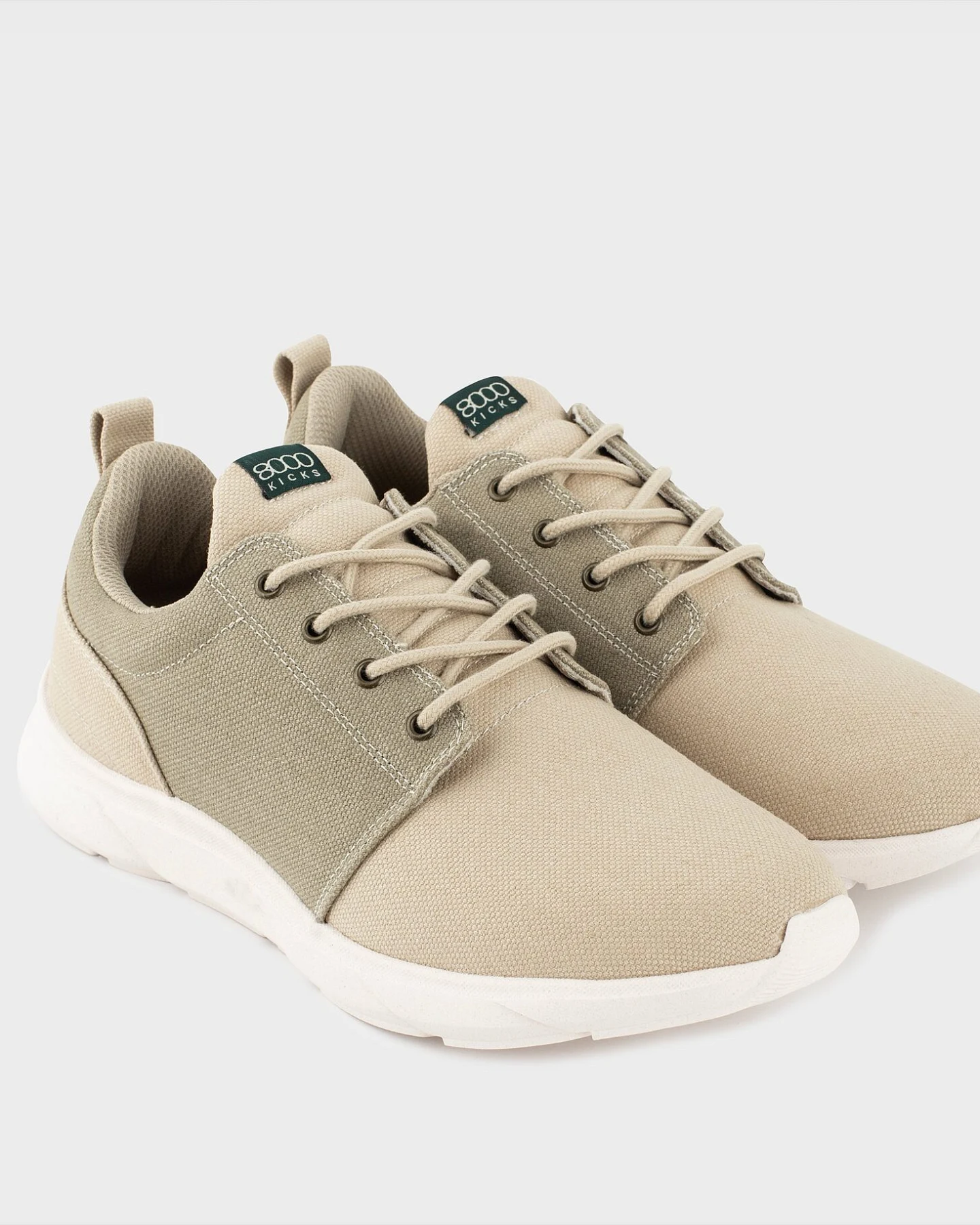 8000kicks EU Herren vegan Sneaker Herren Explorer V2 Beige Und Grün – Ansicht 2