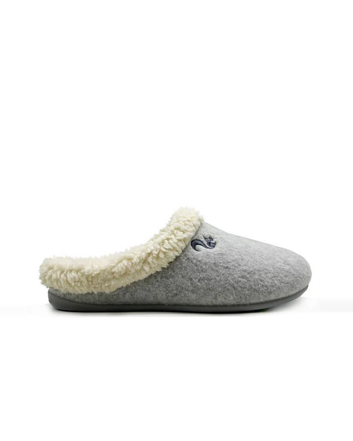 thies Damen vegan Hausschuhe Cozy Hellgrau
