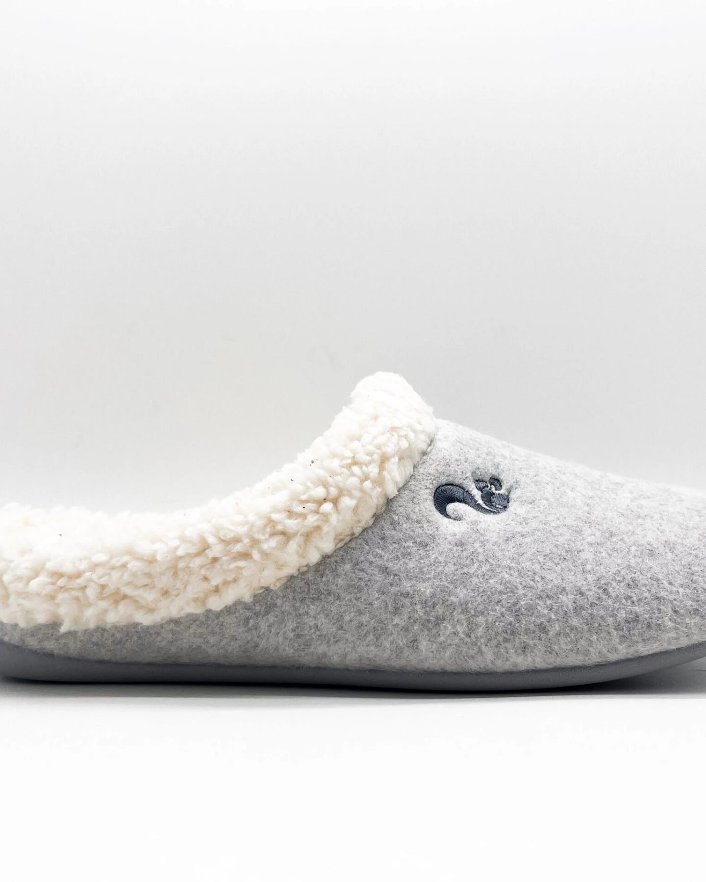 thies Damen vegan Hausschuhe Cozy Hellgrau – Ansicht 2
