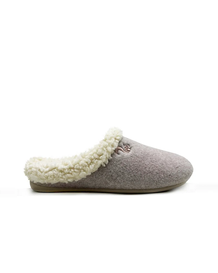 thies Damen vegan Hausschuhe Cozy Taupe