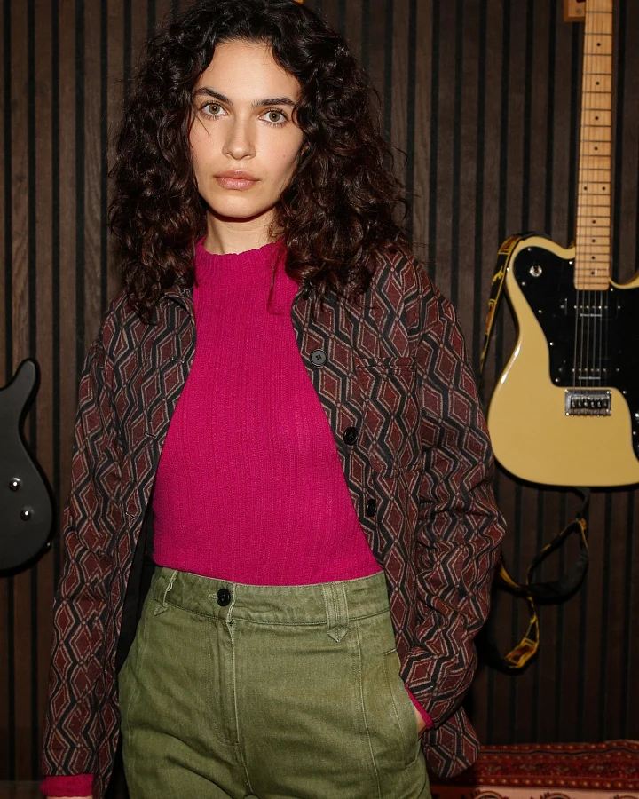 KOMODO Damen vegan Overshirt Batik Diamond Gina Braun