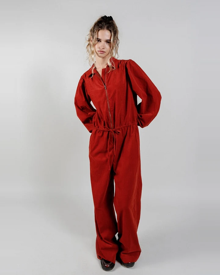 KOMODO Damen vegan Jumpsuit Corduroy Amrita Terracotta