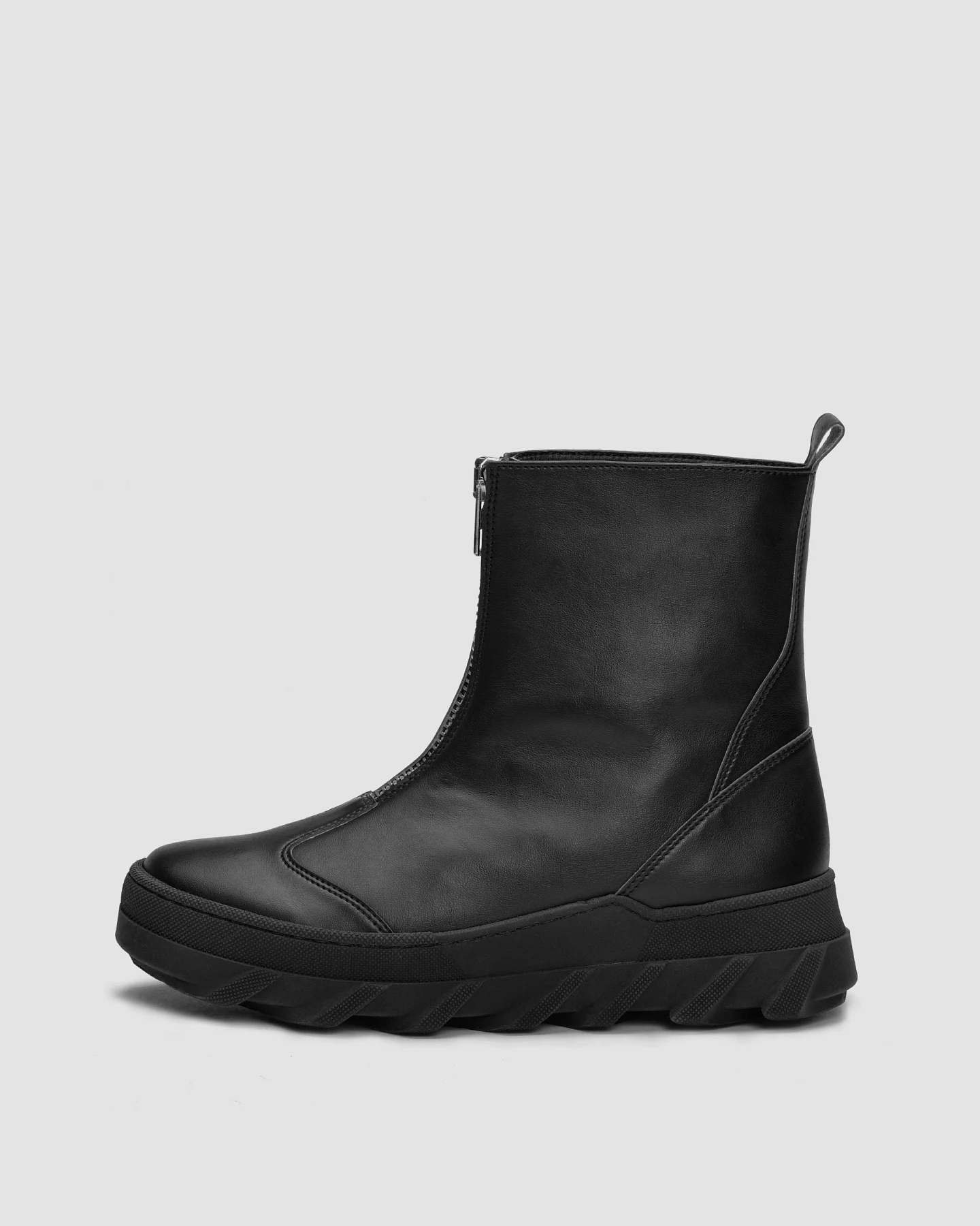 BOHEMA Damen vegan Stiefel Tiger Schwarz – Ansicht 2